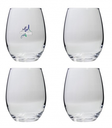 Set of Four Stemless Wine Glasses (9 Oz.)