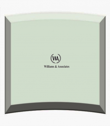 Spectral Jade Curved Award (7"x7")