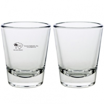 Set of Two Round Shot Glasses (2 Oz.)