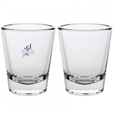 Set of Two Round Shot Glasses (2 Oz.)