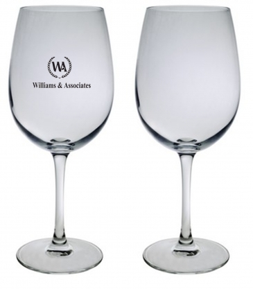 12 Oz. Set of Two Afficianado Stemmed Wine Glasses