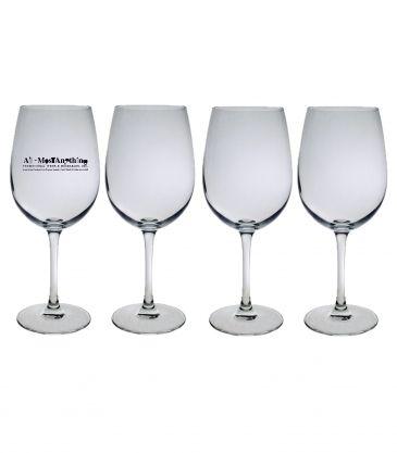 12 oz. Afficiando Stemmed Wine Glasses - Set of 4