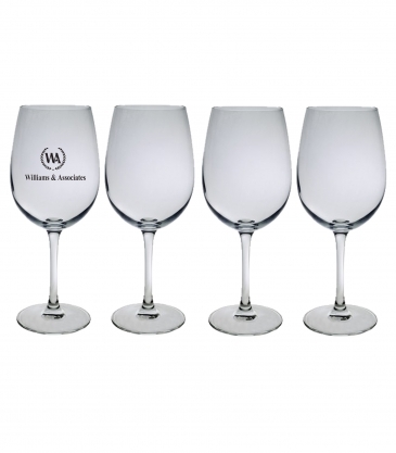 12 oz. Afficiando Stemmed Wine Glasses - Set of 4