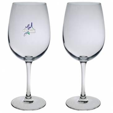 19.5 Oz. Set of Two Afficianado Stemmed Wine Glasses