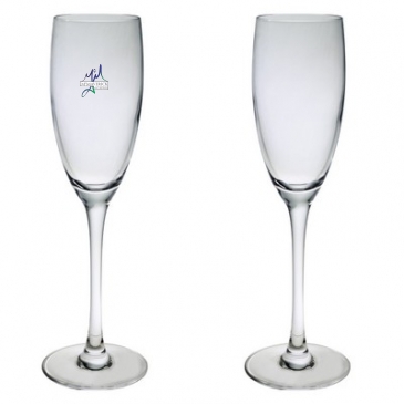 8 Oz. Set of Two Afficianado Stemmed Flutes