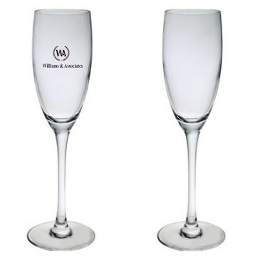 8 Oz. Set of Two Afficianado Stemmed Flutes