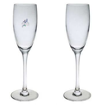 8 Oz. Set of Two Afficianado Stemmed Flutes