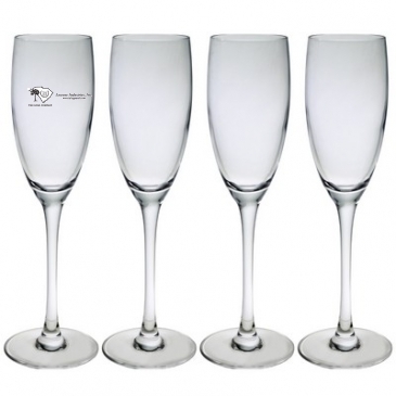 8 Oz. Set of Four Afficianado Stemmed Flutes