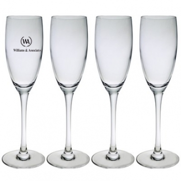 8 Oz. Set of Four Afficianado Stemmed Flutes