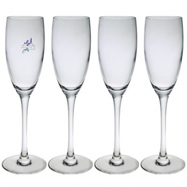 8 Oz. Set of Four Afficianado Stemmed Flutes