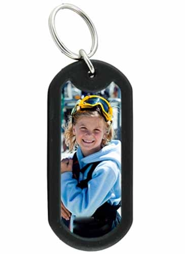 Photo Dog Tag Keytag