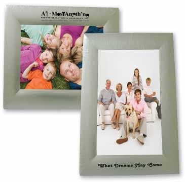 4 X 6 Cross Brushed Silver Frame