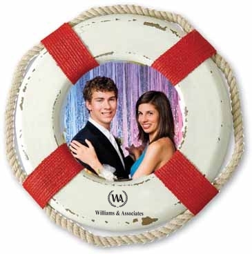 Distressed Nautical Lifesaver Frame