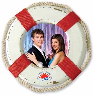 Distressed Nautical Lifesaver Frame