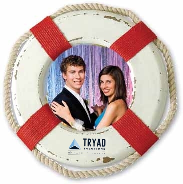 Distressed Nautical Lifesaver Frame