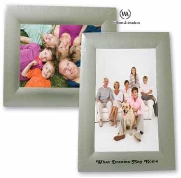 5 X 7 Cross Brushed Silver Frame