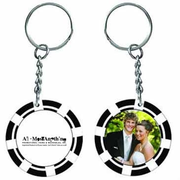 Poker Chip Photo Keytag
