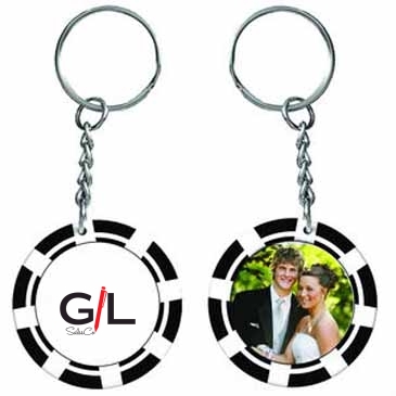 Poker Chip Photo Keytag