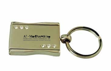 Rhinestone Photo Keytag