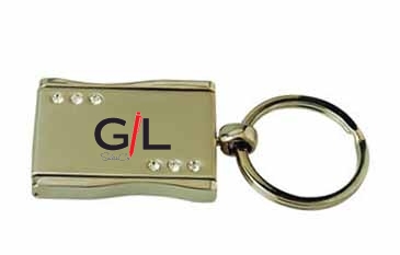 Rhinestone Photo Keytag