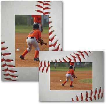 Baseball Paper Easel Frame