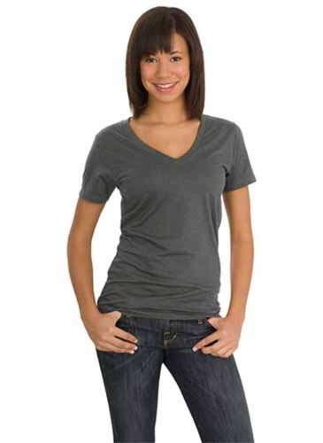 District Threads - Junior Ladies Perfect Weight V-Neck Tee