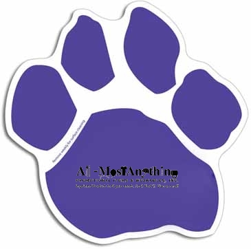 Small Paw Print Car Sign Magnet