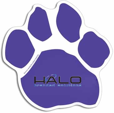 Small Paw Print Car Sign Magnet
