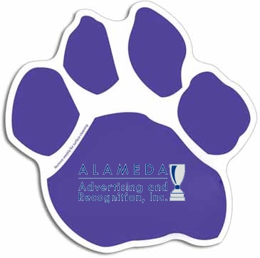Small Paw Print Car Sign Magnet