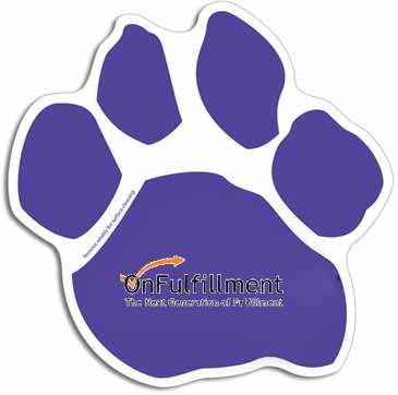 Small Paw Print Car Sign Magnet