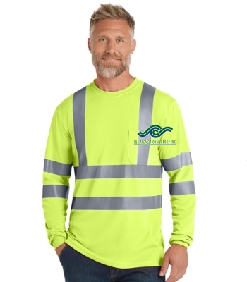 CornerStone® Class 3 LS Snag-Resistant Reflective T-Shirt
