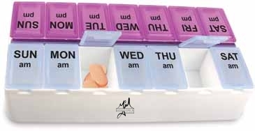 Daily Reminder 7-Day Medicine Tray