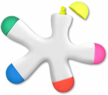 Fun Lighter™ - 5 Color Fun Highlighter