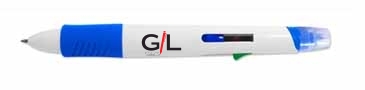 Click n' Glo - 5 in 1 Highlighter & 4 Color Pen Combo