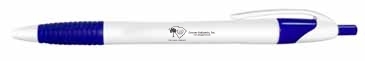 Silhouette Grip - Retractable Ball Point Pen With Rubber Grip