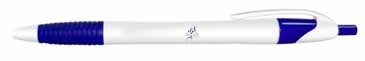 Silhouette Grip - Retractable Ball Point Pen With Rubber Grip