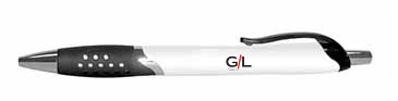 Catalina - Retractable Ball Point Pen with Rubber Grip