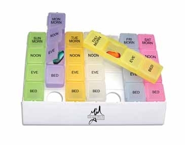 Rainbow 24/7 Medicine Tray