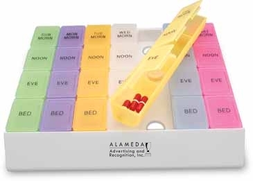 Rainbow Jumbo 24/7 Medicine Tray Organizer