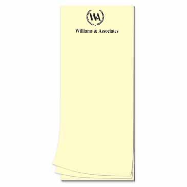 25 Page 3-1/2 x 8-1/2 Paper Note Pad