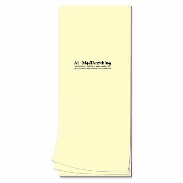 50 Page 3-1/2 x 8-1/2 Paper Note Pad
