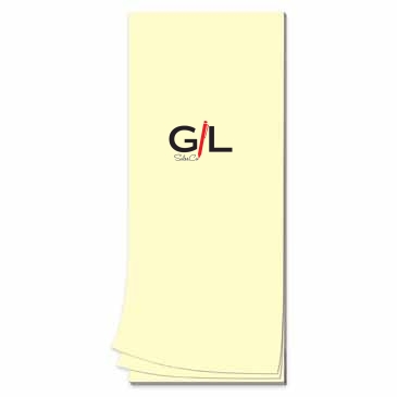 50 Page 3-1/2 x 8-1/2 Paper Note Pad