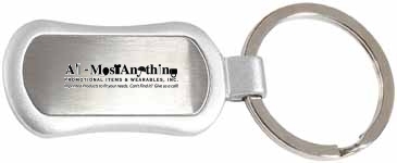 Oval Metal Keytag