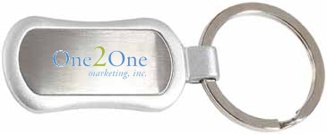 Oval Metal Keytag