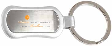 Oval Metal Keytag