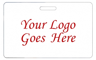 Badge | 2 1/8" x 3 3/8" | Horizontal | .030" White Durable Lamina