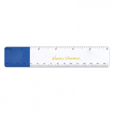 Plastic Ruler | 1 3/16" x 6 3/16" | .020" Thickness | Full Color