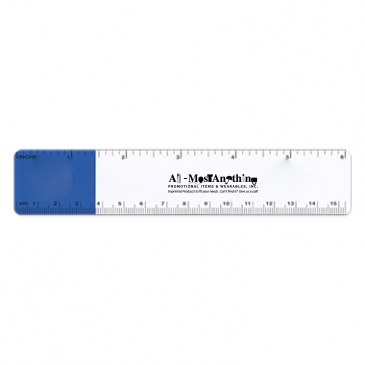 Plastic Ruler | 1 3/16" x 6 3/16" | .020" Thickness | Full Color