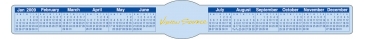 Keyboard/Monitor Calendar | Rectangle with Oval Inset | 1 1/2" x