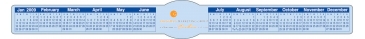 Keyboard/Monitor Calendar | Rectangle with Oval Inset | 1 1/2" x
